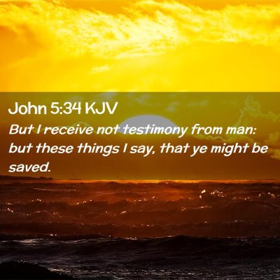 Picture 02 - John 5:34 KJV - But I receive not testimony from man: but these - Bible Verse Picture