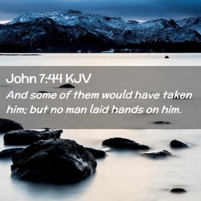Picture 02 - John 7:44 KJV - And some of them would have taken him; but no man - Bible Verse Picture