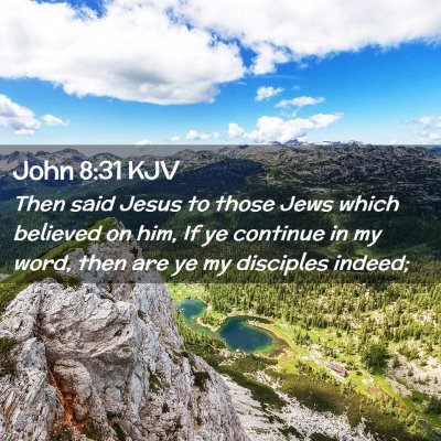 Picture 02 - John 8:31 KJV - Then said Jesus to those Jews which believed on - Bible Verse Picture