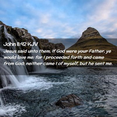 Picture 02 - John 8:42 KJV - Jesus said unto them, If God were your Father, ye - Bible Verse Picture