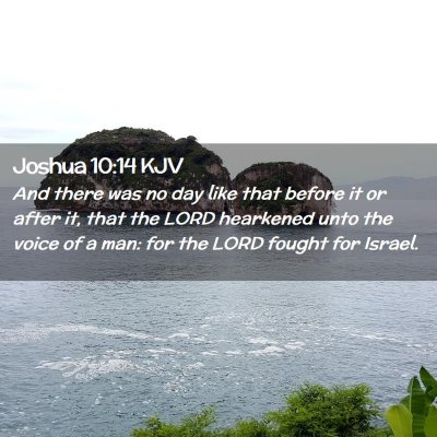 Picture 02 - Joshua 10:14 KJV - And there was no day like that before it or after - Bible Verse Picture