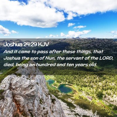 Picture 02 - Joshua 24:29 KJV - And it came to pass after these things, that - Bible Verse Picture