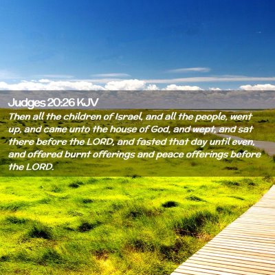 Picture 02 - Judges 20:26 KJV - Then all the children of Israel, and all the - Bible Verse Picture