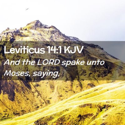 Picture 02 - Leviticus 14:1 KJV - And the LORD spake unto Moses, - Bible Verse Picture