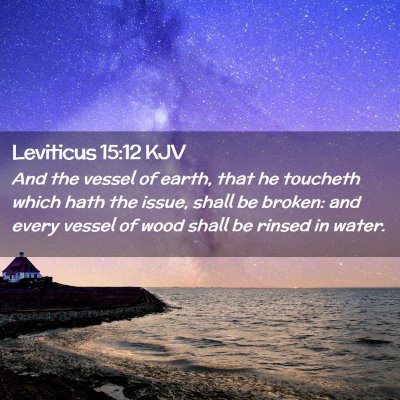 Picture 02 - Leviticus 15:12 KJV - And the vessel of earth, that he toucheth which - Bible Verse Picture