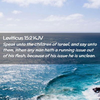 Picture 02 - Leviticus 15:2 KJV - Speak unto the children of Israel, and say unto - Bible Verse Picture