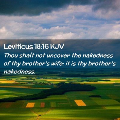 Picture 02 - Leviticus 18:16 KJV - Thou shalt not uncover the nakedness of thy - Bible Verse Picture