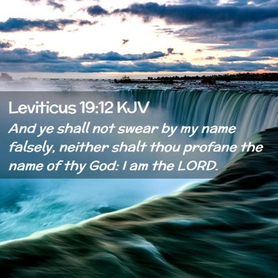 Picture 02 - Leviticus 19:12 KJV - And ye shall not swear by my name falsely, - Bible Verse Picture
