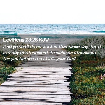 Picture 02 - Leviticus 23:28 KJV - And ye shall do no work in that same day: for it - Bible Verse Picture