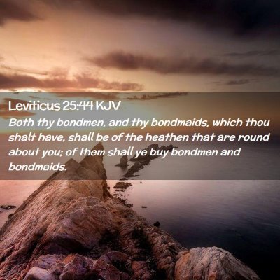 Picture 02 - Leviticus 25:44 KJV - Both thy bondmen, and thy bondmaids, which thou - Bible Verse Picture