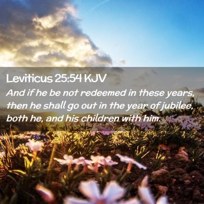 Picture 02 - Leviticus 25:54 KJV - And if he be not redeemed in these years, then he - Bible Verse Picture
