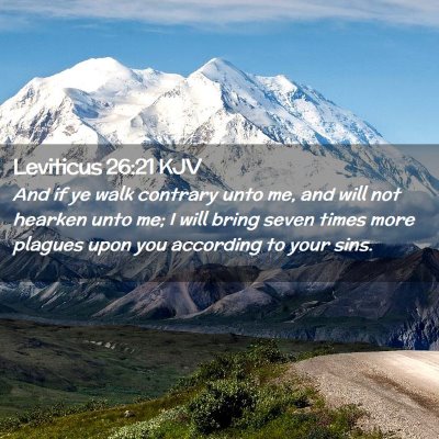 Picture 02 - Leviticus 26:21 KJV - And if ye walk contrary unto me, and will not - Bible Verse Picture