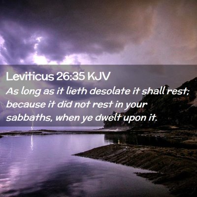 Picture 02 - Leviticus 26:35 KJV - As long as it lieth desolate it shall rest; - Bible Verse Picture