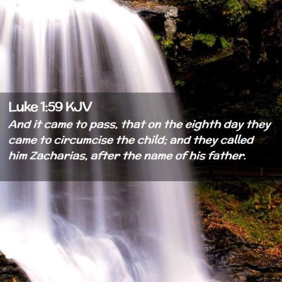 Picture 02 - Luke 1:59 KJV - And it came to pass, that on the eighth day they - Bible Verse Picture