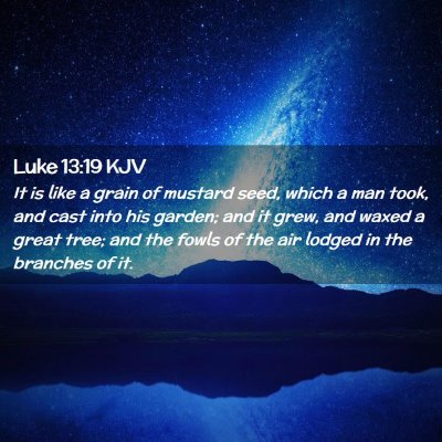 Picture 02 - Luke 13:19 KJV - It is like a grain of mustard seed, which a man - Bible Verse Picture