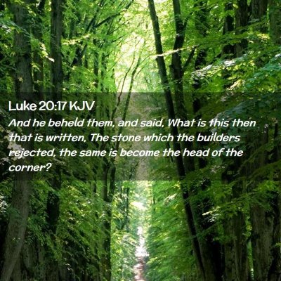 Picture 02 - Luke 20:17 KJV - And he beheld them, and said, What is this then - Bible Verse Picture