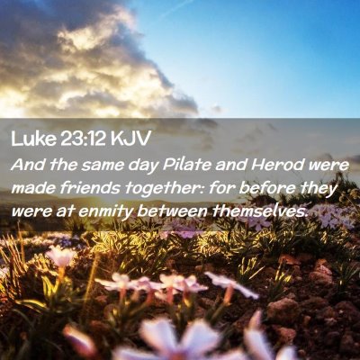 Picture 02 - Luke 23:12 KJV - And the same day Pilate and Herod were made - Bible Verse Picture