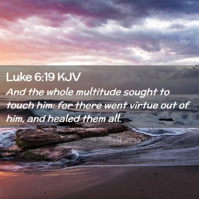 Picture 02 - Luke 6:19 KJV - And the whole multitude sought to touch him: for - Bible Verse Picture