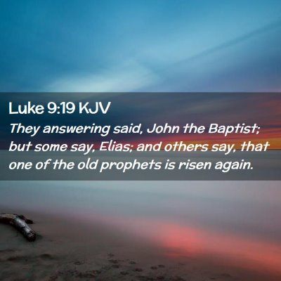 Picture 02 - Luke 9:19 KJV - They answering said, John the Baptist; but some - Bible Verse Picture