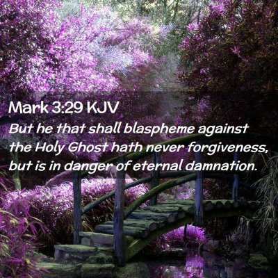 Picture 02 - Mark 3:29 KJV - But he that shall blaspheme against the Holy - Bible Verse Picture