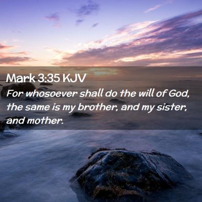 Picture 02 - Mark 3:35 KJV - For whosoever shall do the will of God, the same - Bible Verse Picture