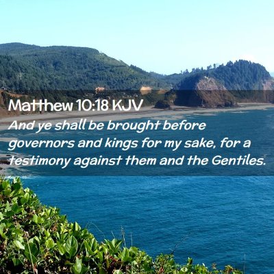 Picture 02 - Matthew 10:18 KJV - And ye shall be brought before governors and - Bible Verse Picture