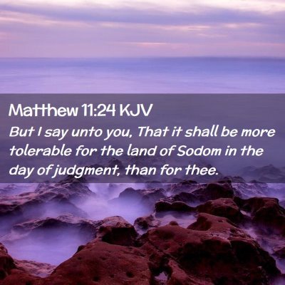 Picture 02 - Matthew 11:24 KJV - But I say unto you, That it shall be more - Bible Verse Picture
