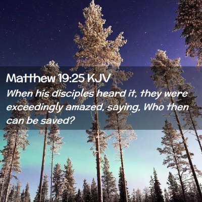 Picture 02 - Matthew 19:25 KJV - When his disciples heard it, they were - Bible Verse Picture