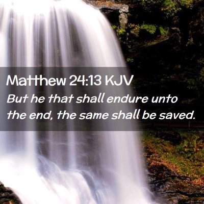 Picture 02 - Matthew 24:13 KJV - But he that shall endure unto the end, the same - Bible Verse Picture