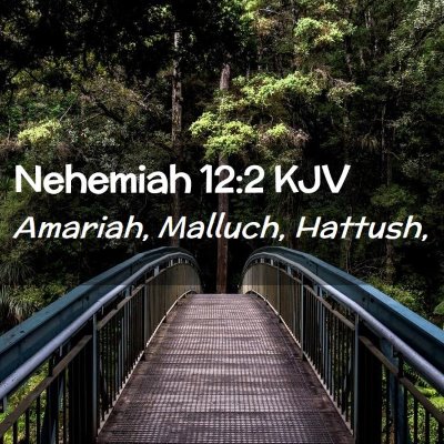 Picture 02 - Nehemiah 12:2 KJV - Amariah, Malluch, - Bible Verse Picture