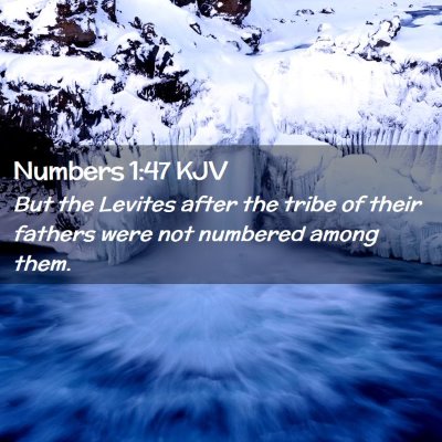 Picture 02 - Numbers 1:47 KJV - But the Levites after the tribe of their fathers - Bible Verse Picture
