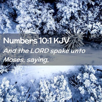 Picture 02 - Numbers 10:1 KJV - And the LORD spake unto Moses, - Bible Verse Picture