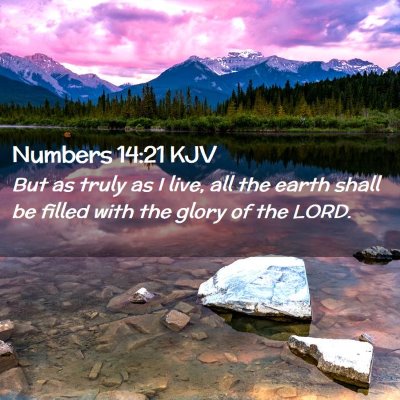 Picture 02 - Numbers 14:21 KJV - But as truly as I live, all the earth shall be - Bible Verse Picture