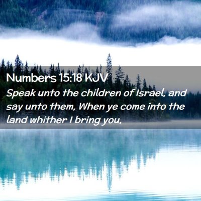 Picture 02 - Numbers 15:18 KJV - Speak unto the children of Israel, and say unto - Bible Verse Picture