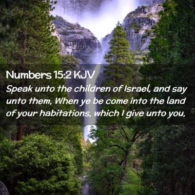 Picture 02 - Numbers 15:2 KJV - Speak unto the children of Israel, and say unto - Bible Verse Picture