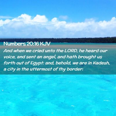 Picture 02 - Numbers 20:16 KJV - And when we cried unto the LORD, he heard our - Bible Verse Picture