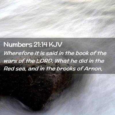 Picture 02 - Numbers 21:14 KJV - Wherefore it is said in the book of the wars of - Bible Verse Picture