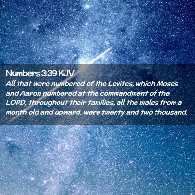 Picture 02 - Numbers 3:39 KJV - All that were numbered of the Levites, which - Bible Verse Picture