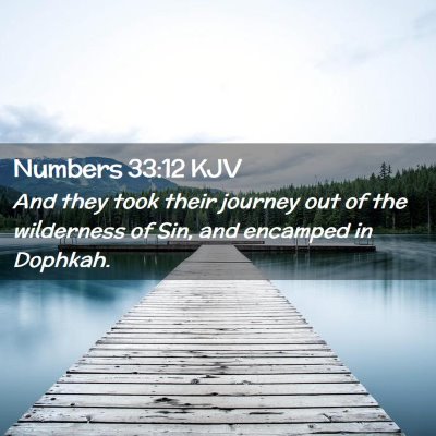 Picture 02 - Numbers 33:12 KJV - And they took their journey out of the wilderness - Bible Verse Picture