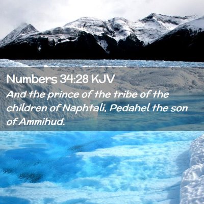 Picture 02 - Numbers 34:28 KJV - And the prince of the tribe of the children of - Bible Verse Picture