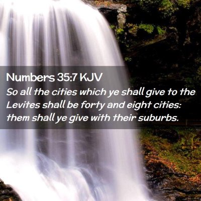 Picture 02 - Numbers 35:7 KJV - So all the cities which ye shall give to the - Bible Verse Picture