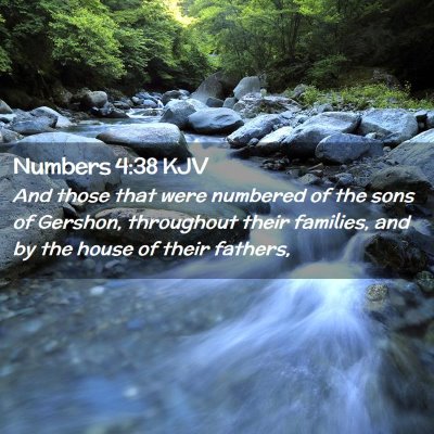 Picture 02 - Numbers 4:38 KJV - And those that were numbered of the sons of - Bible Verse Picture