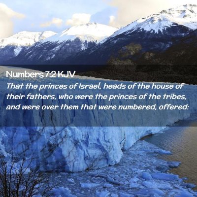 Picture 02 - Numbers 7:2 KJV - That the princes of Israel, heads of the house of - Bible Verse Picture