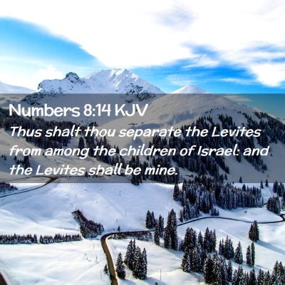 Picture 02 - Numbers 8:14 KJV - Thus shalt thou separate the Levites from among - Bible Verse Picture