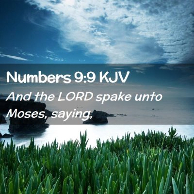 Picture 02 - Numbers 9:9 KJV - And the LORD spake unto Moses, - Bible Verse Picture