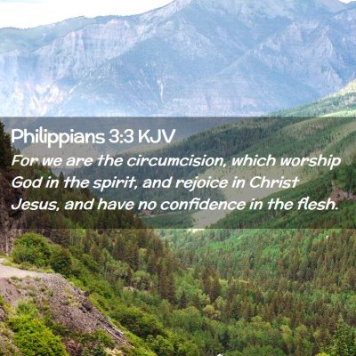 Picture 02 - Philippians 3:3 KJV - For we are the circumcision, which worship God in - Bible Verse Picture