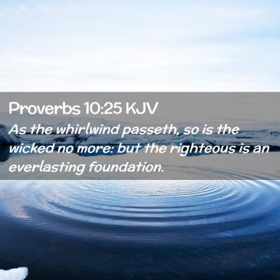 Picture 02 - Proverbs 10:25 KJV - As the whirlwind passeth, so is the wicked no - Bible Verse Picture