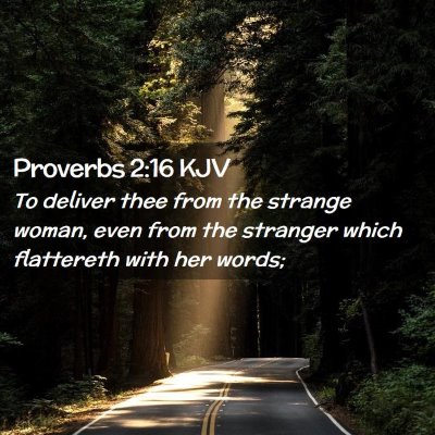 Picture 02 - Proverbs 2:16 KJV - To deliver thee from the strange woman, even from - Bible Verse Picture