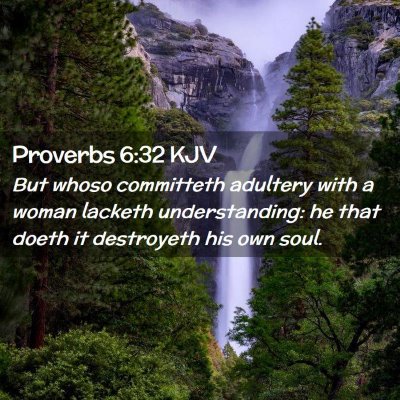 Picture 02 - Proverbs 6:32 KJV - But whoso committeth adultery with a woman - Bible Verse Picture