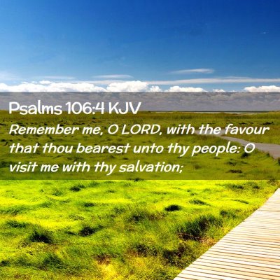 Picture 02 - Psalms 106:4 KJV - Remember me, O LORD, with the favour that thou - Bible Verse Picture